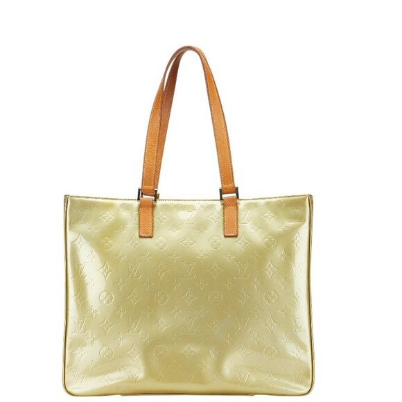 LOUIS VUITTON Green Monogram Leather Tote Bag - Picture 1 of 12